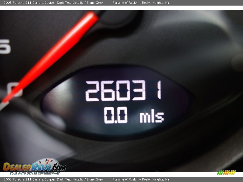 2005 Porsche 911 Carrera Coupe Dark Teal Metallic / Stone Grey Photo #20