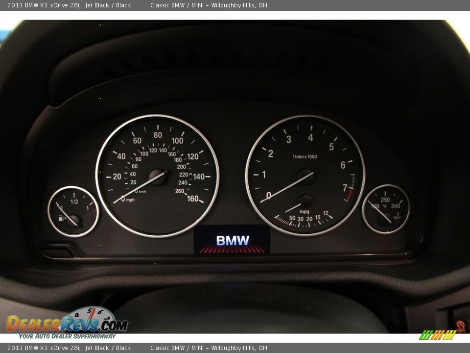 2013 BMW X3 xDrive 28i Jet Black / Black Photo #9