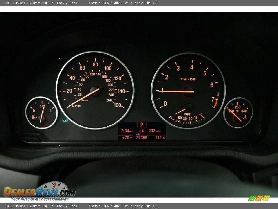2013 BMW X3 xDrive 28i Jet Black / Black Photo #10
