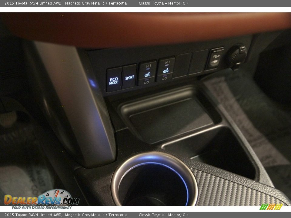 2015 Toyota RAV4 Limited AWD Magnetic Gray Metallic / Terracotta Photo #12