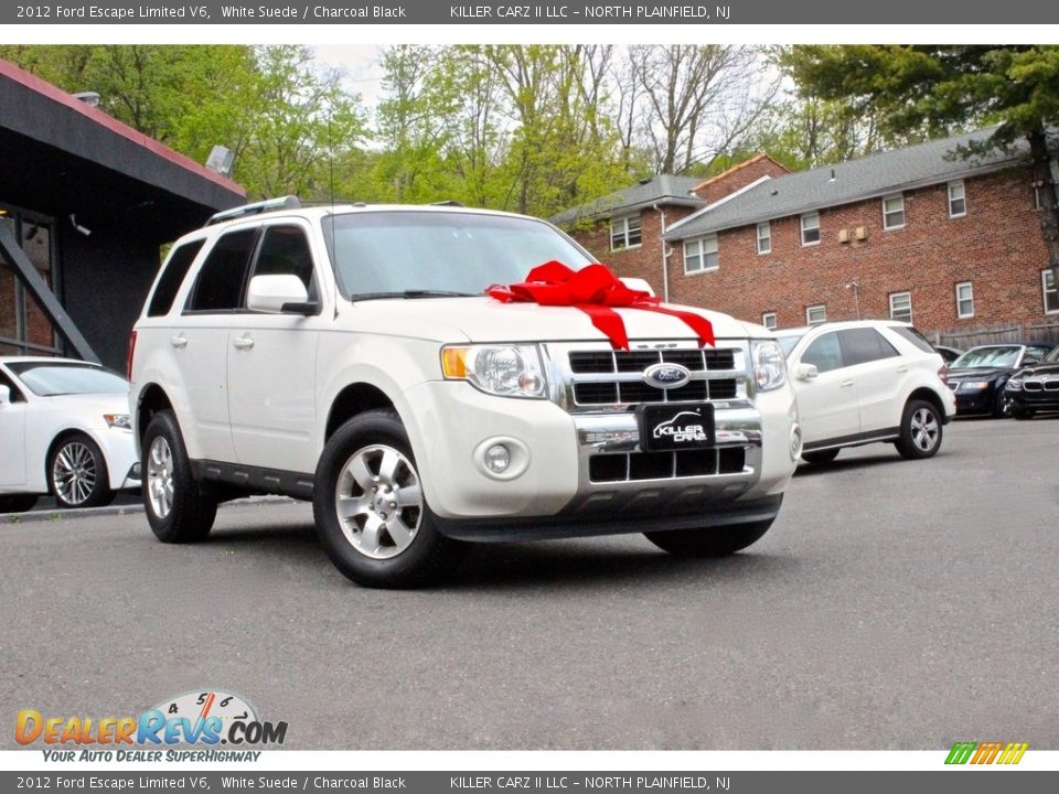 2012 Ford Escape Limited V6 White Suede / Charcoal Black Photo #1