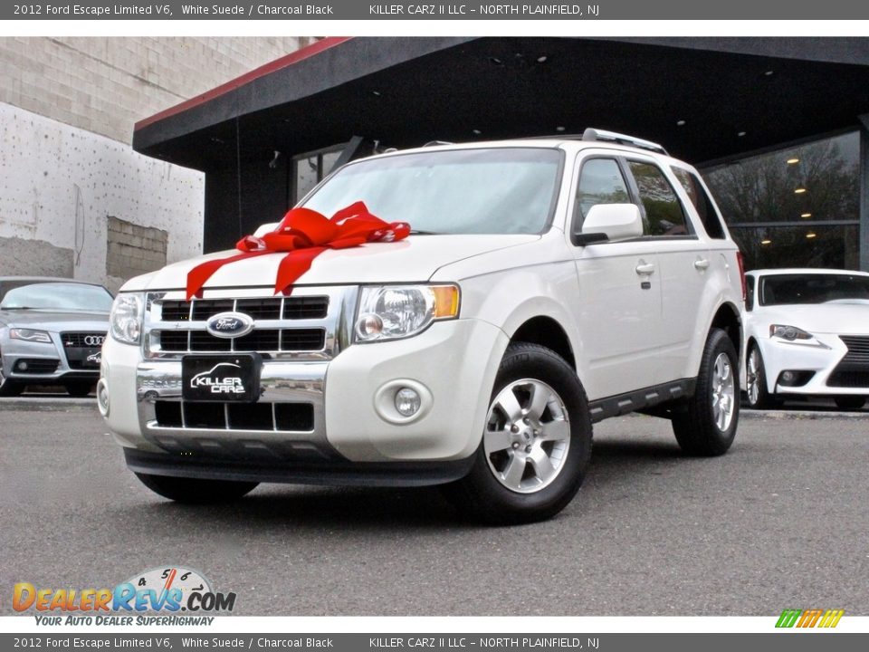2012 Ford Escape Limited V6 White Suede / Charcoal Black Photo #3
