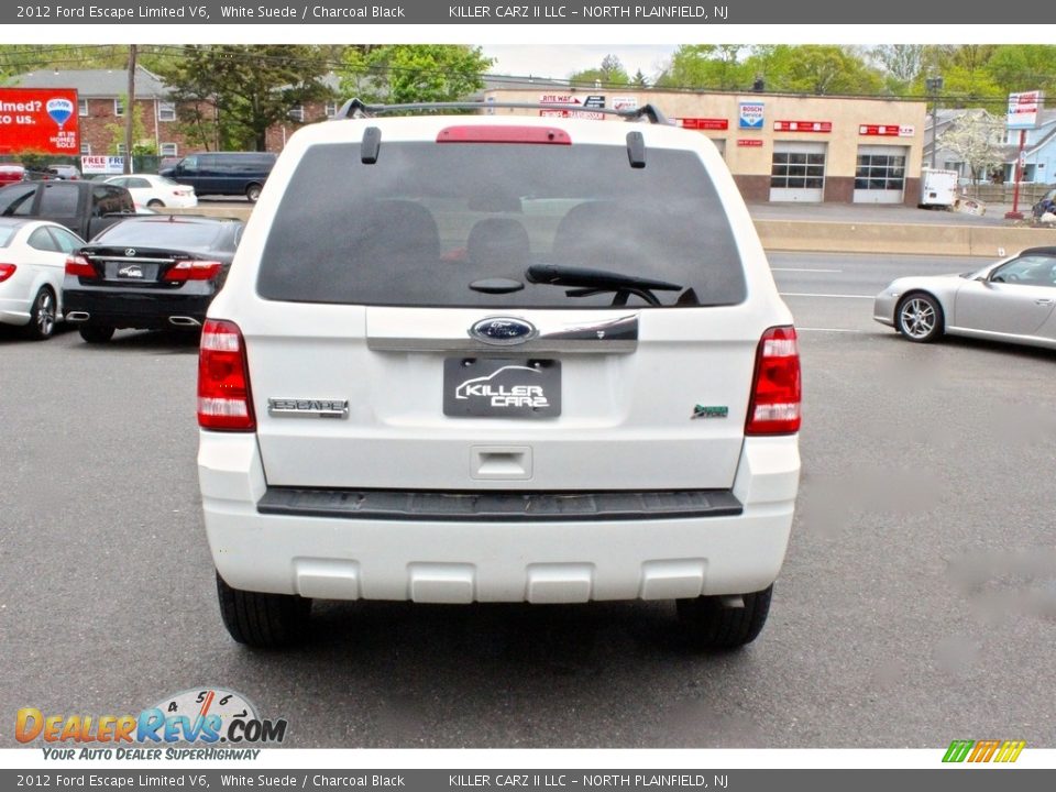 2012 Ford Escape Limited V6 White Suede / Charcoal Black Photo #6