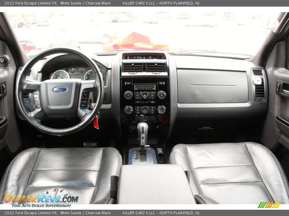 2012 Ford Escape Limited V6 White Suede / Charcoal Black Photo #7