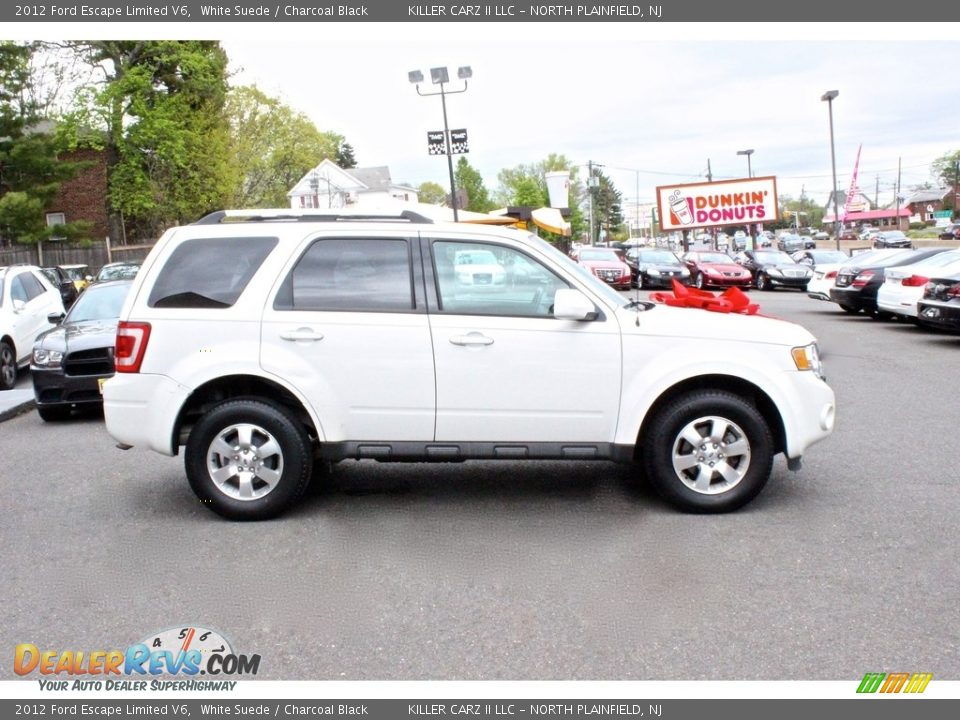 2012 Ford Escape Limited V6 White Suede / Charcoal Black Photo #10