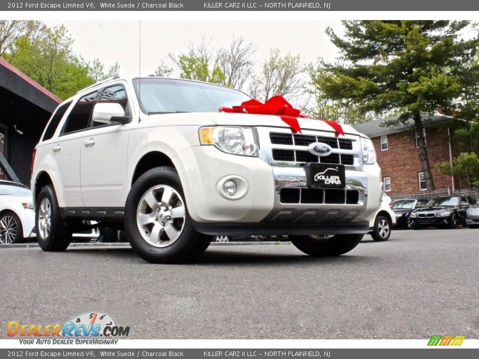 2012 Ford Escape Limited V6 White Suede / Charcoal Black Photo #11