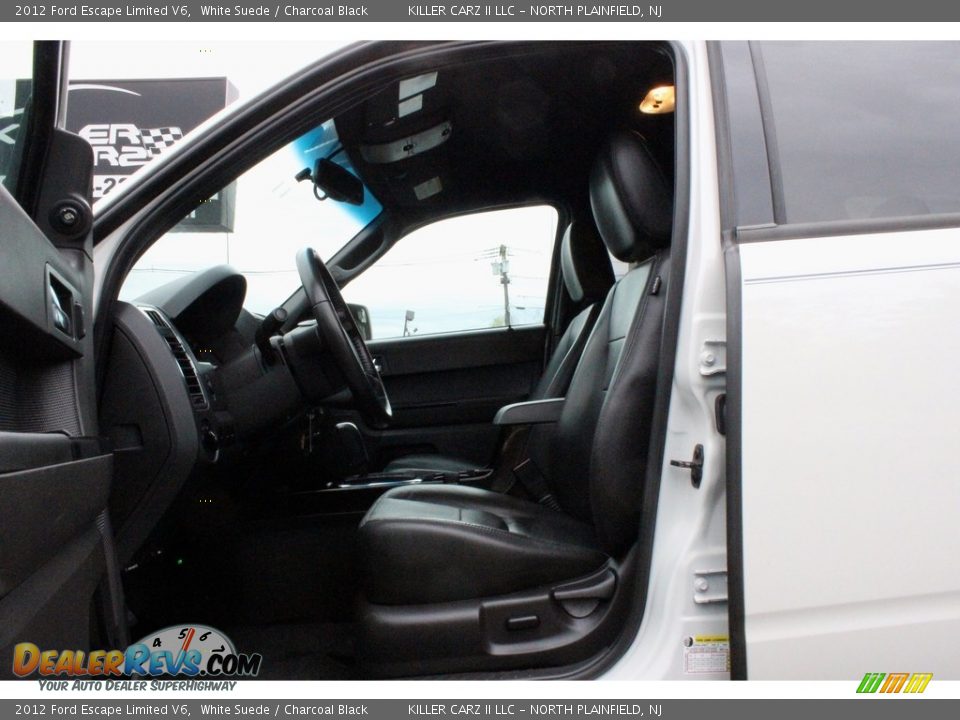 2012 Ford Escape Limited V6 White Suede / Charcoal Black Photo #18