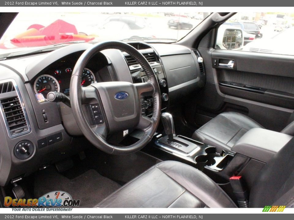 2012 Ford Escape Limited V6 White Suede / Charcoal Black Photo #19