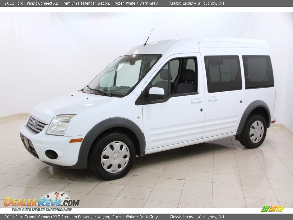 2011 Ford Transit Connect XLT Premium Passenger Wagon Frozen White / Dark Grey Photo #3