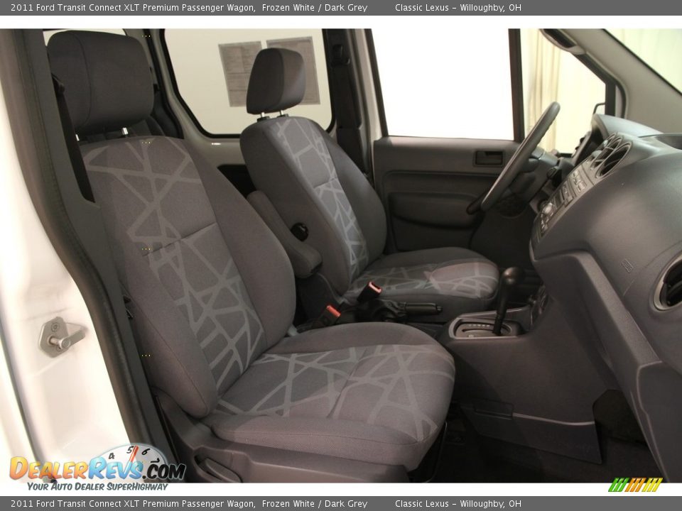2011 Ford Transit Connect XLT Premium Passenger Wagon Frozen White / Dark Grey Photo #12