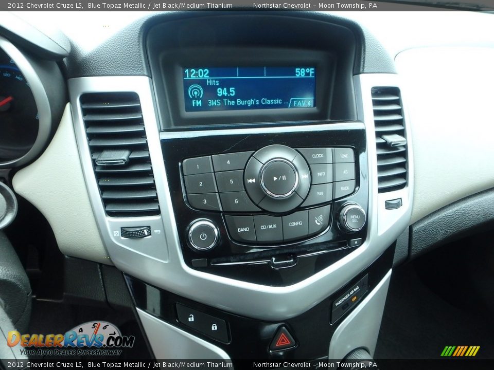 2012 Chevrolet Cruze LS Blue Topaz Metallic / Jet Black/Medium Titanium Photo #13