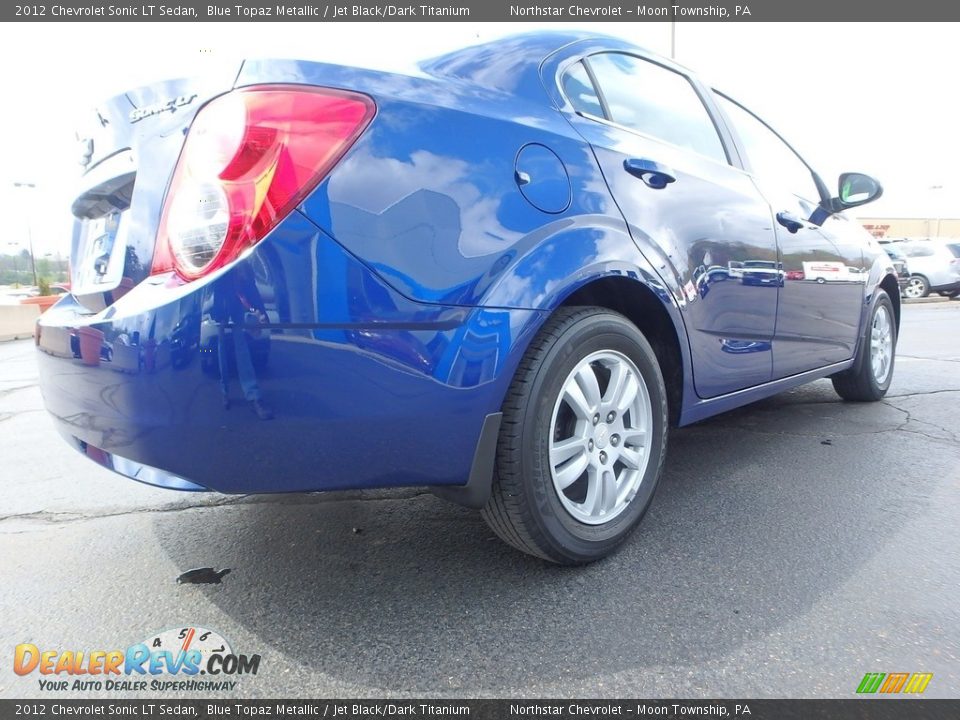 2012 Chevrolet Sonic LT Sedan Blue Topaz Metallic / Jet Black/Dark Titanium Photo #9