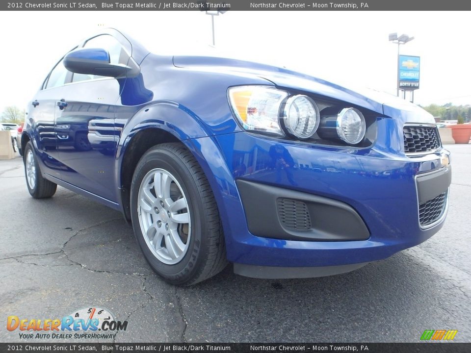 2012 Chevrolet Sonic LT Sedan Blue Topaz Metallic / Jet Black/Dark Titanium Photo #12