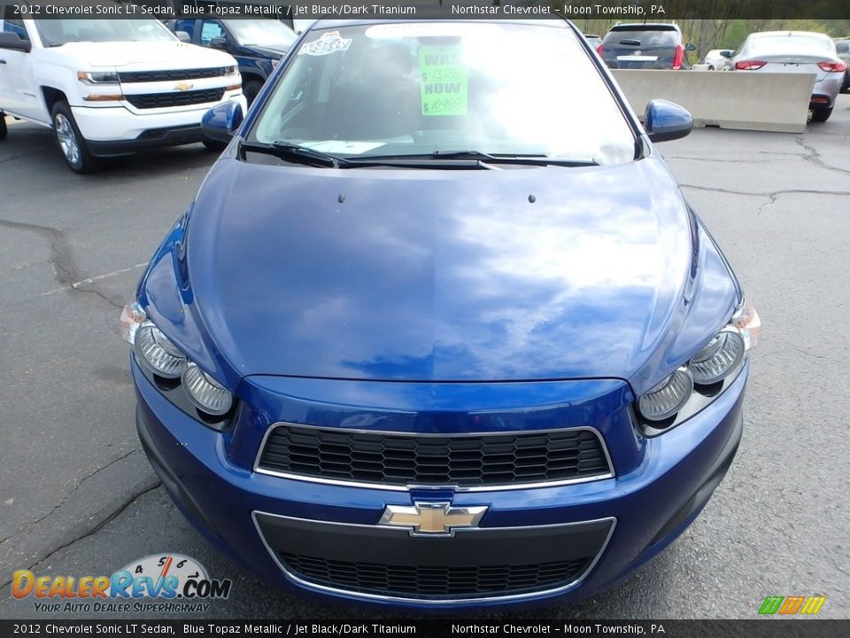 2012 Chevrolet Sonic LT Sedan Blue Topaz Metallic / Jet Black/Dark Titanium Photo #13
