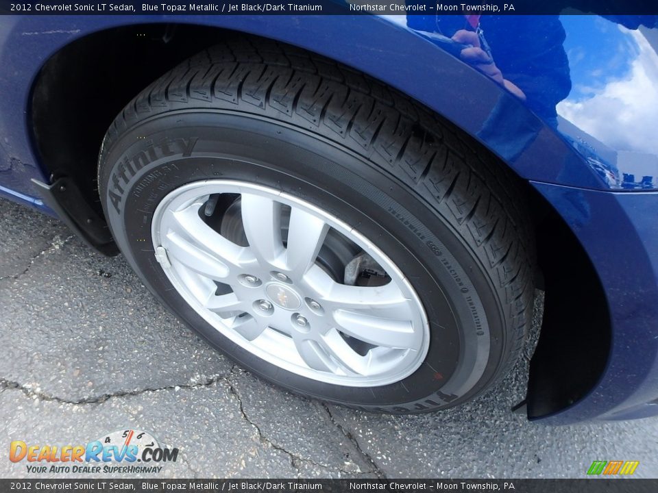 2012 Chevrolet Sonic LT Sedan Blue Topaz Metallic / Jet Black/Dark Titanium Photo #14