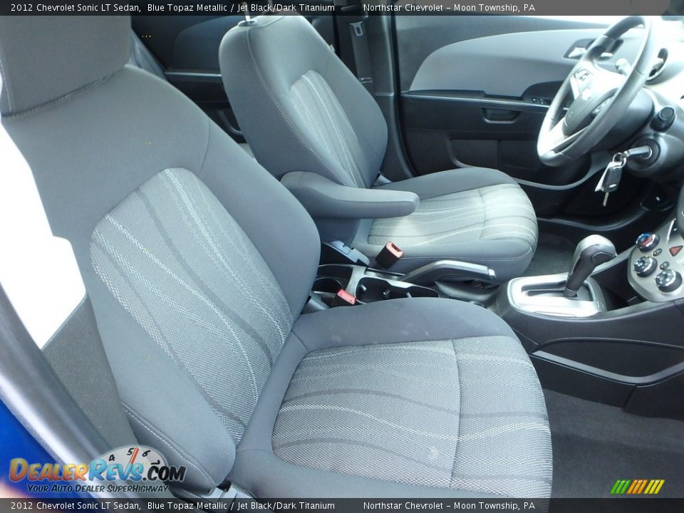 2012 Chevrolet Sonic LT Sedan Blue Topaz Metallic / Jet Black/Dark Titanium Photo #15