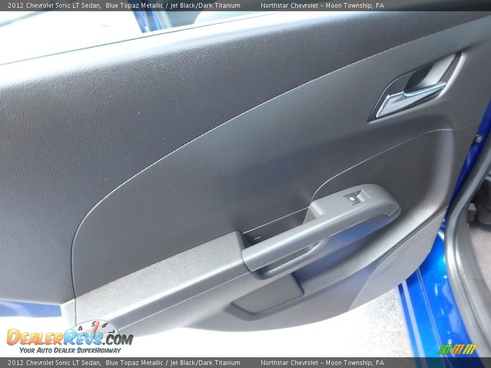 2012 Chevrolet Sonic LT Sedan Blue Topaz Metallic / Jet Black/Dark Titanium Photo #23