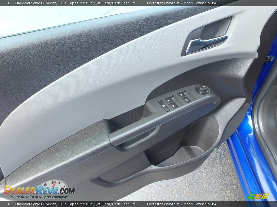 2012 Chevrolet Sonic LT Sedan Blue Topaz Metallic / Jet Black/Dark Titanium Photo #24