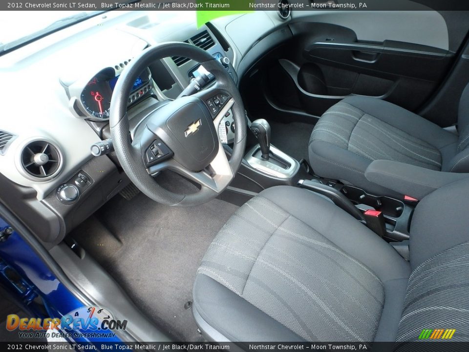 2012 Chevrolet Sonic LT Sedan Blue Topaz Metallic / Jet Black/Dark Titanium Photo #25