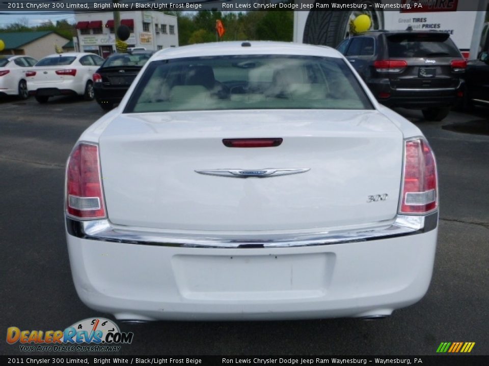 2011 Chrysler 300 Limited Bright White / Black/Light Frost Beige Photo #6