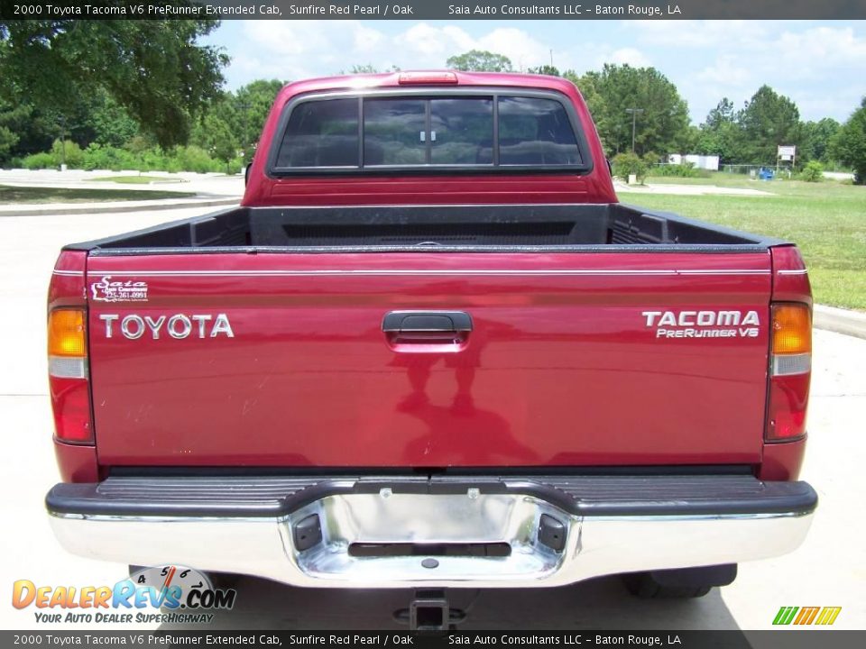 2000 Toyota Tacoma V6 PreRunner Extended Cab Sunfire Red Pearl / Oak Photo #4