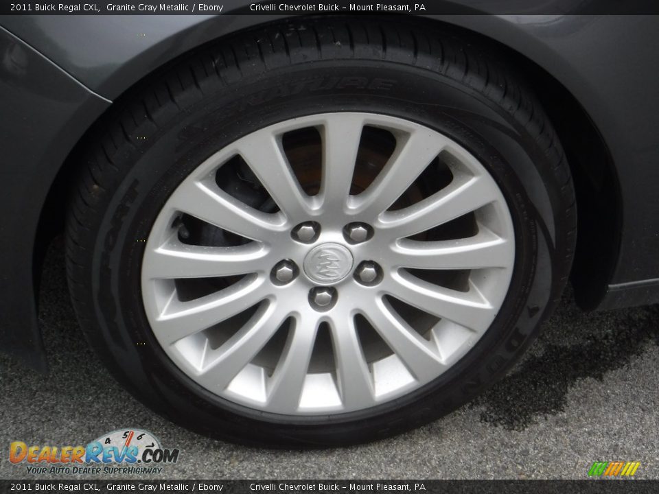 2011 Buick Regal CXL Granite Gray Metallic / Ebony Photo #3
