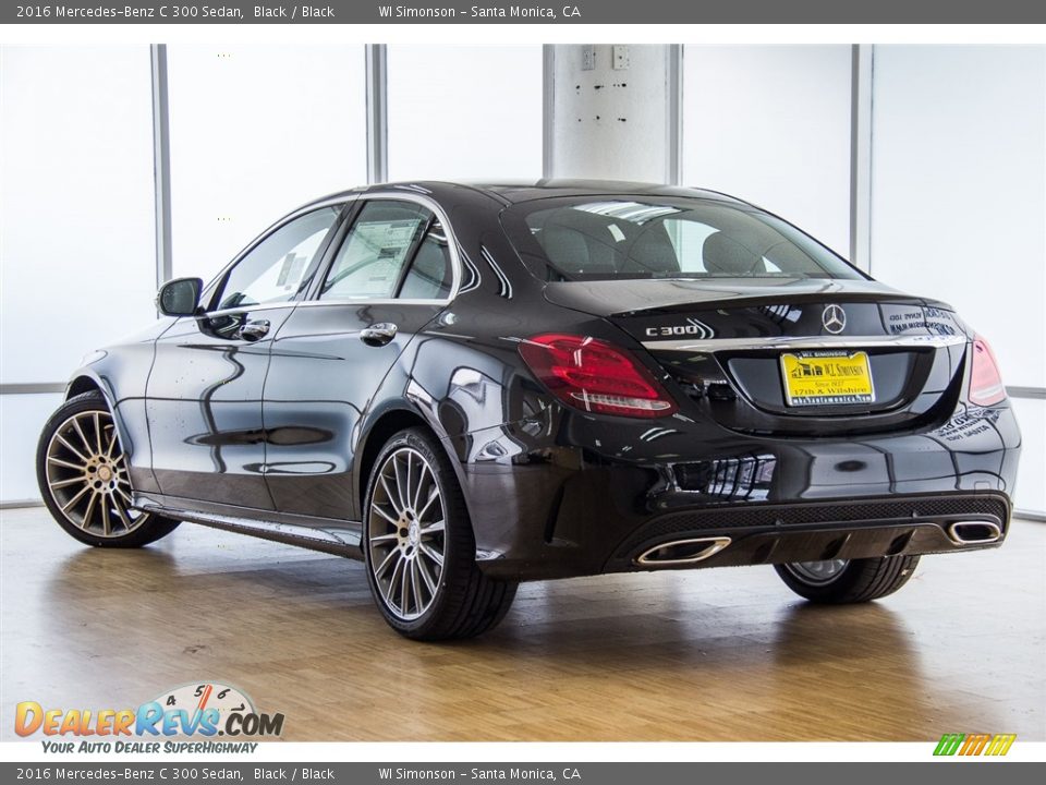 2016 Mercedes-Benz C 300 Sedan Black / Black Photo #3