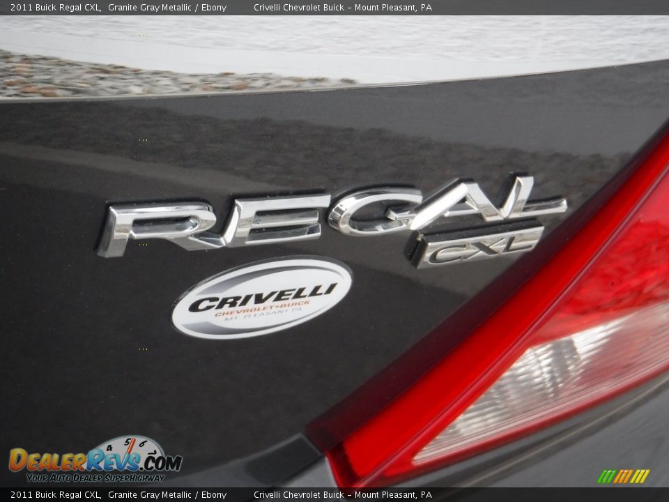 2011 Buick Regal CXL Granite Gray Metallic / Ebony Photo #10