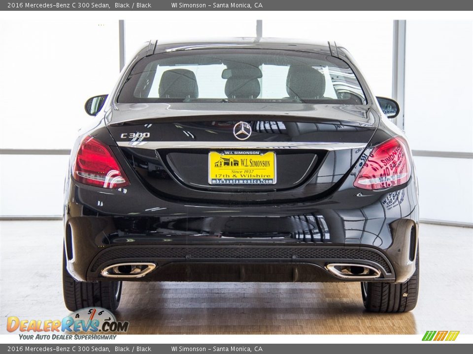 2016 Mercedes-Benz C 300 Sedan Black / Black Photo #4