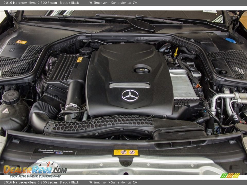 2016 Mercedes-Benz C 300 Sedan Black / Black Photo #9