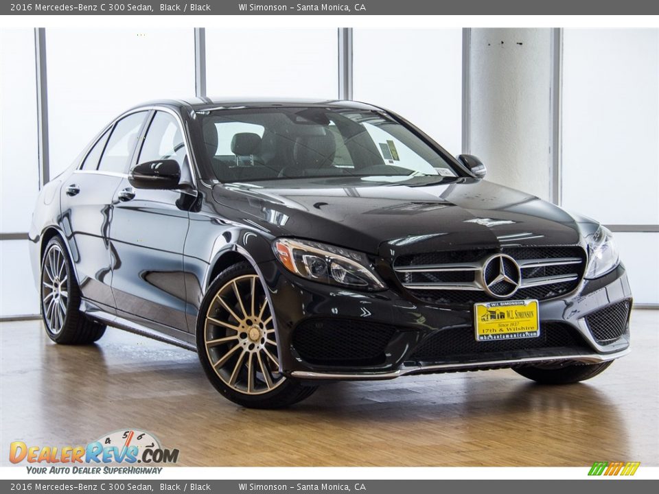 2016 Mercedes-Benz C 300 Sedan Black / Black Photo #12