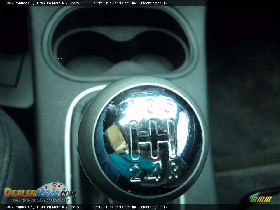 2007 Pontiac G5 Titanium Metallic / Ebony Photo #16