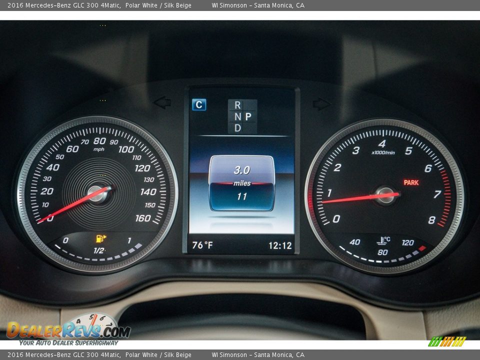 2016 Mercedes-Benz GLC 300 4Matic Polar White / Silk Beige Photo #6