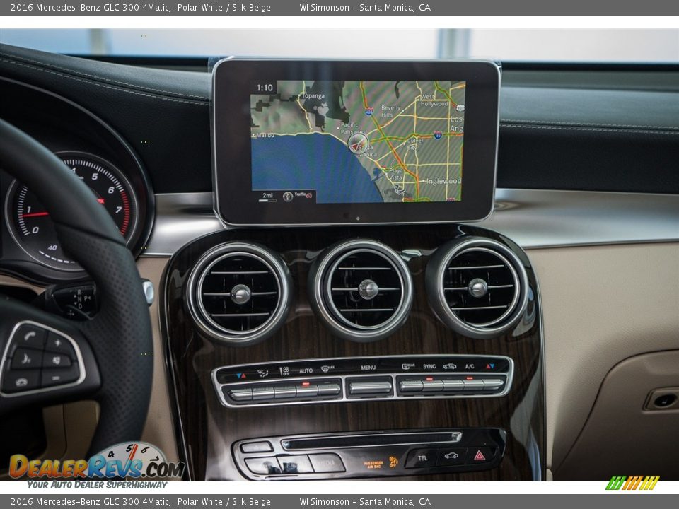 2016 Mercedes-Benz GLC 300 4Matic Polar White / Silk Beige Photo #7