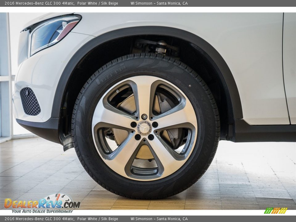 2016 Mercedes-Benz GLC 300 4Matic Polar White / Silk Beige Photo #10