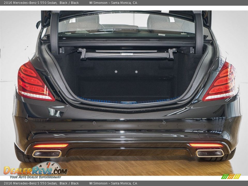 2016 Mercedes-Benz S 550 Sedan Black / Black Photo #5