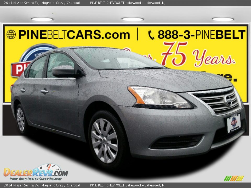 2014 Nissan Sentra SV Magnetic Gray / Charcoal Photo #1