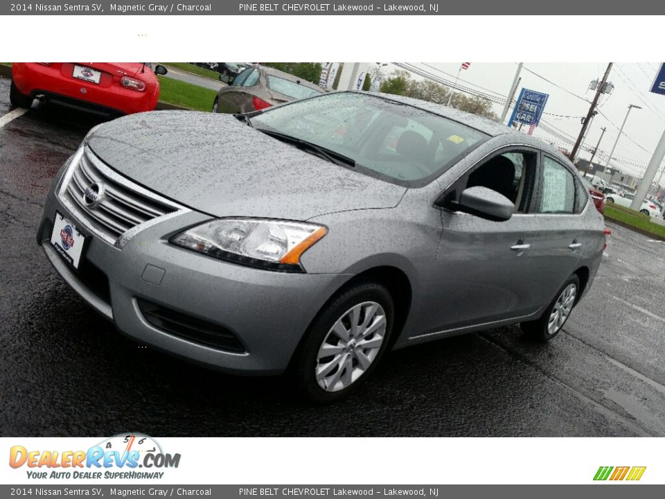 2014 Nissan Sentra SV Magnetic Gray / Charcoal Photo #3