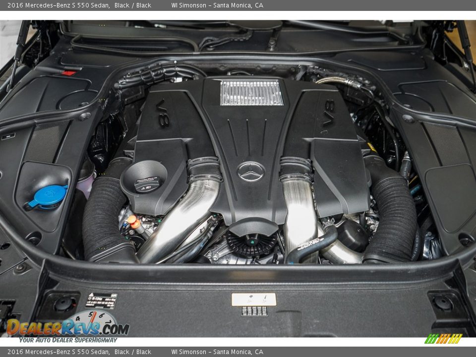 2016 Mercedes-Benz S 550 Sedan Black / Black Photo #9