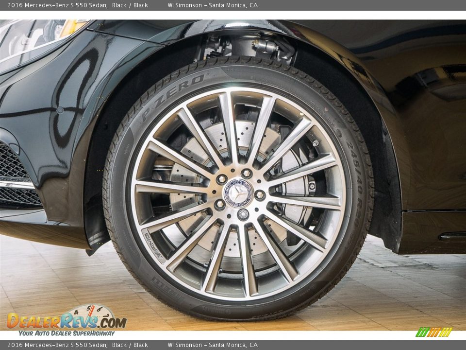 2016 Mercedes-Benz S 550 Sedan Black / Black Photo #10