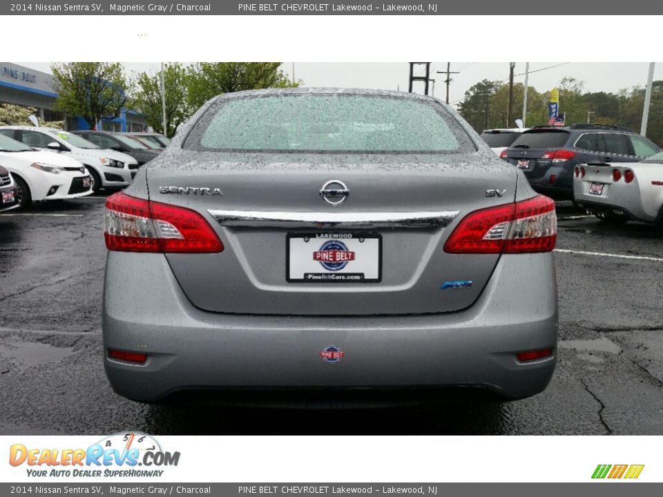 2014 Nissan Sentra SV Magnetic Gray / Charcoal Photo #8