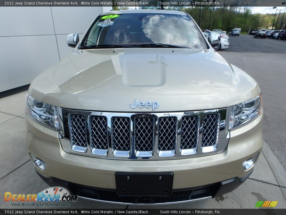 2012 Jeep Grand Cherokee Overland 4x4 White Gold Metallic / New Saddle/Black Photo #9