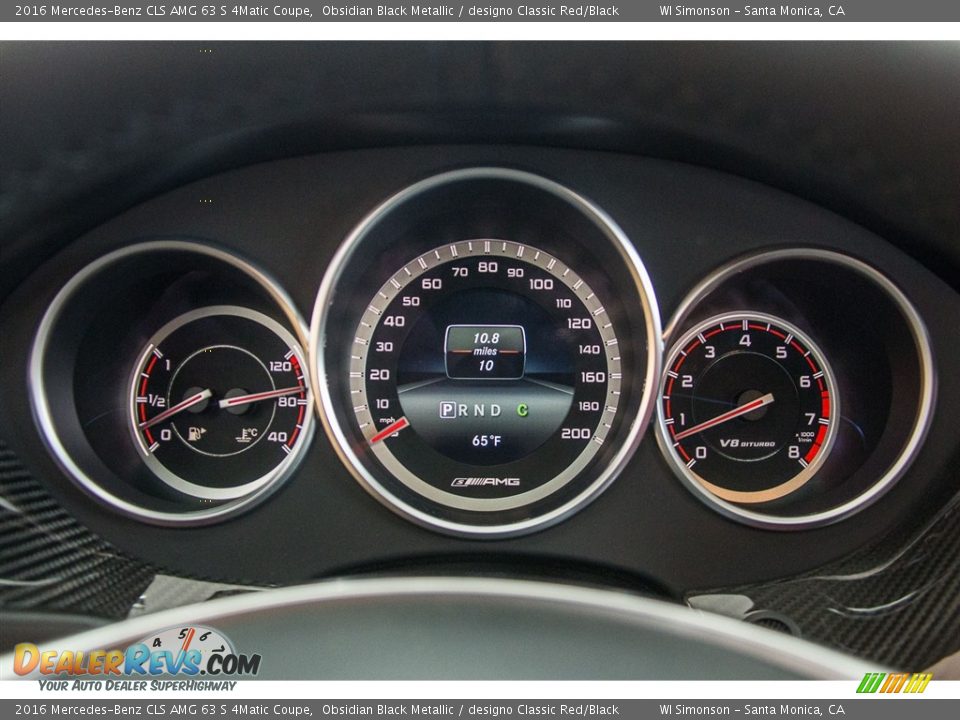 2016 Mercedes-Benz CLS AMG 63 S 4Matic Coupe Gauges Photo #7