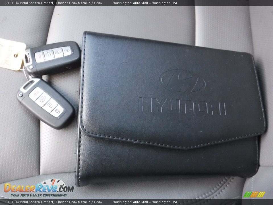 2013 Hyundai Sonata Limited Harbor Gray Metallic / Gray Photo #23