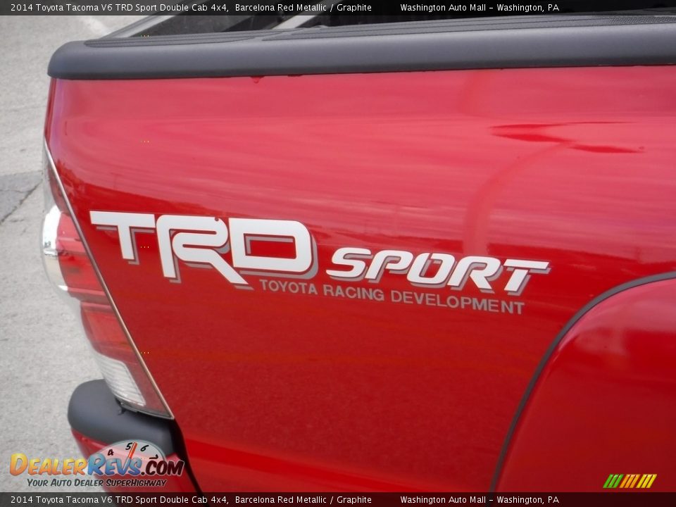 2014 Toyota Tacoma V6 TRD Sport Double Cab 4x4 Barcelona Red Metallic / Graphite Photo #4