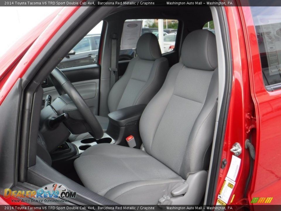 2014 Toyota Tacoma V6 TRD Sport Double Cab 4x4 Barcelona Red Metallic / Graphite Photo #13