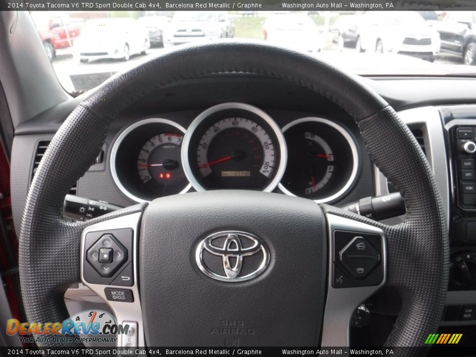 2014 Toyota Tacoma V6 TRD Sport Double Cab 4x4 Barcelona Red Metallic / Graphite Photo #21
