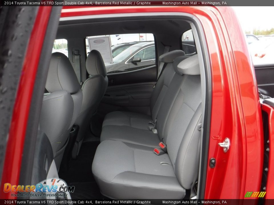 2014 Toyota Tacoma V6 TRD Sport Double Cab 4x4 Barcelona Red Metallic / Graphite Photo #22