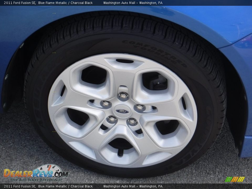 2011 Ford Fusion SE Blue Flame Metallic / Charcoal Black Photo #3