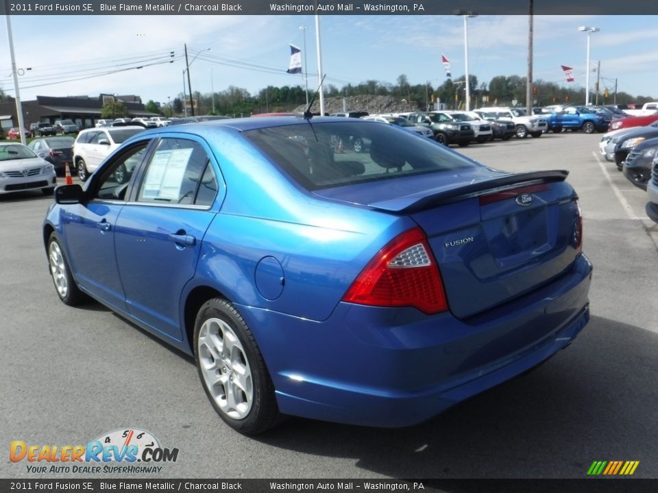 2011 Ford Fusion SE Blue Flame Metallic / Charcoal Black Photo #9